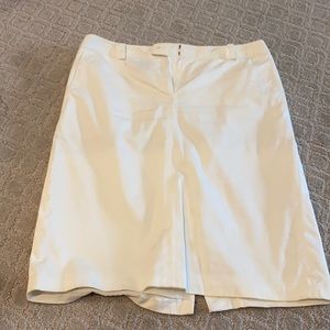 Brooks Brothers light cream lined skirt